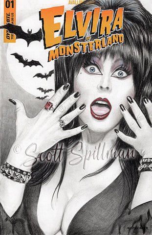Elvira Sketch Cover