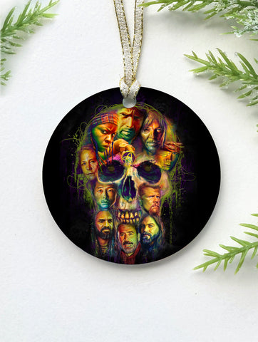 TWD Skull Ornament